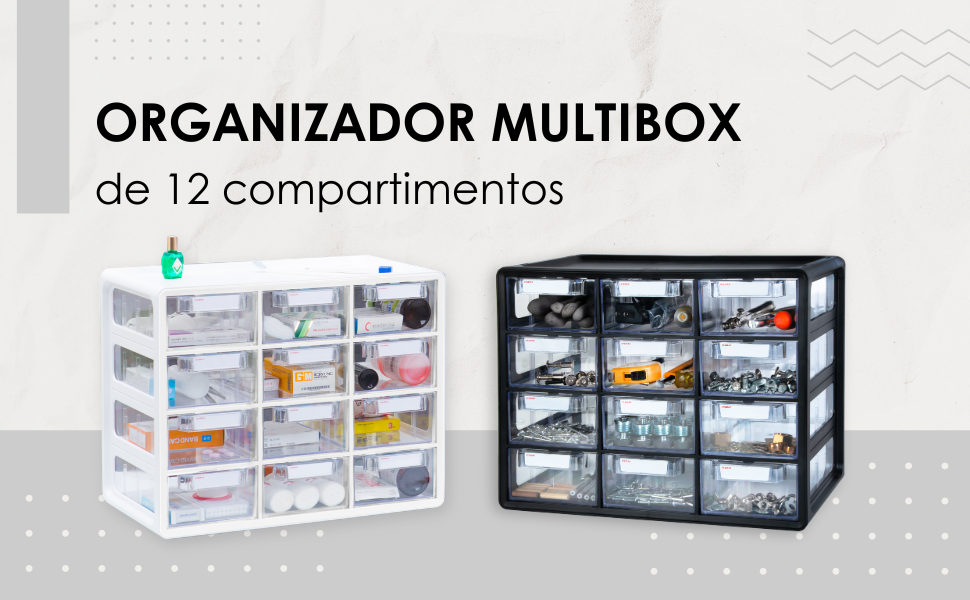 Optimiza tu espacio: Organizador multibox de 12 compartimentos AGBOX