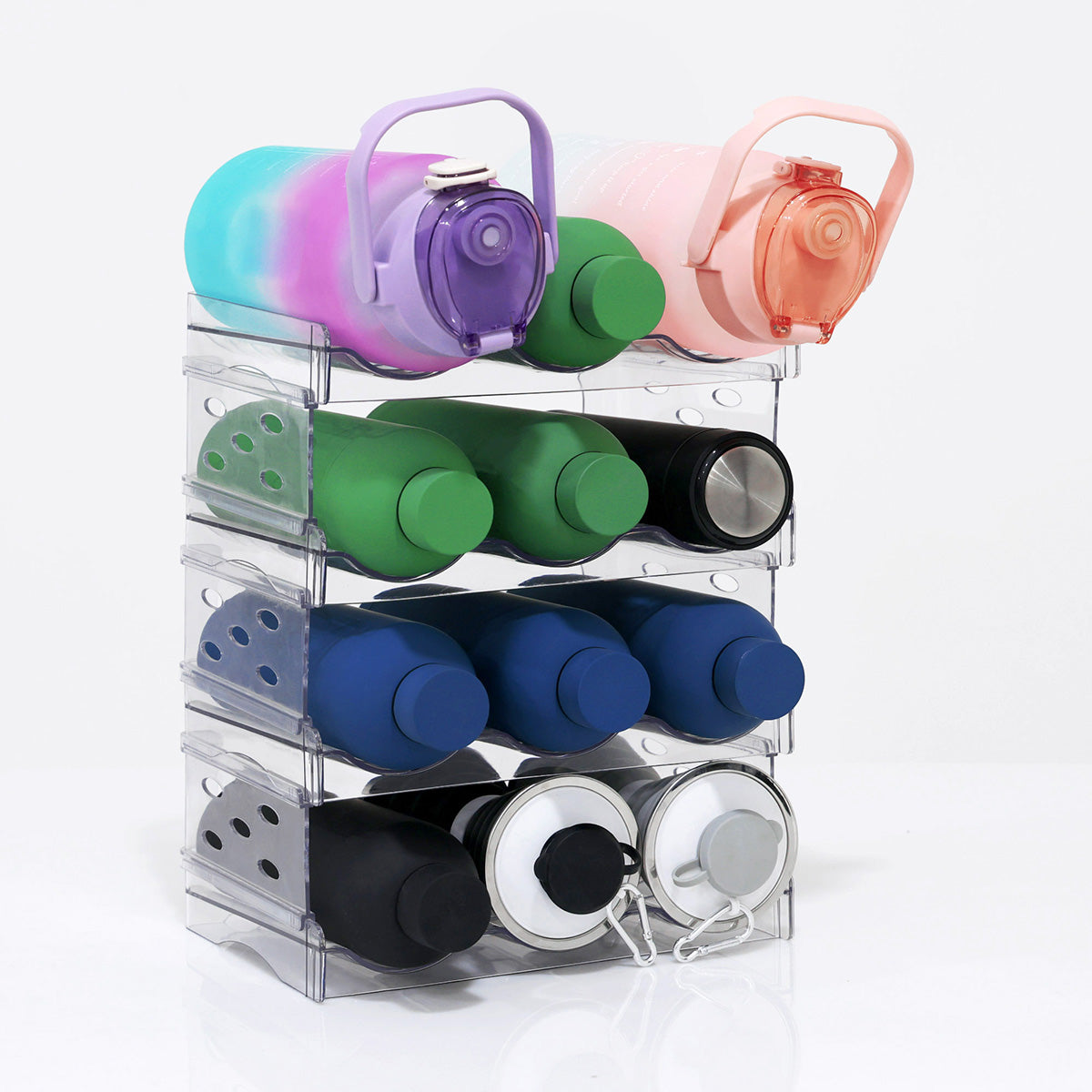 Organizador de botellas DEUS KITCHEN | 4 niveles, 12 compartimentos.