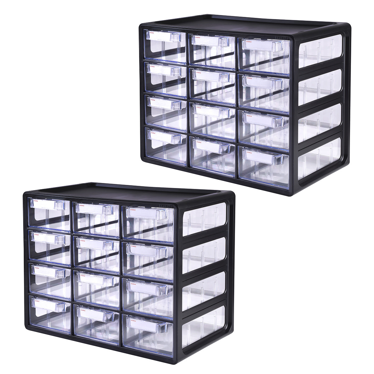 Organizador multibox de 12 gavetas, set de 2 piezas. AG BOX