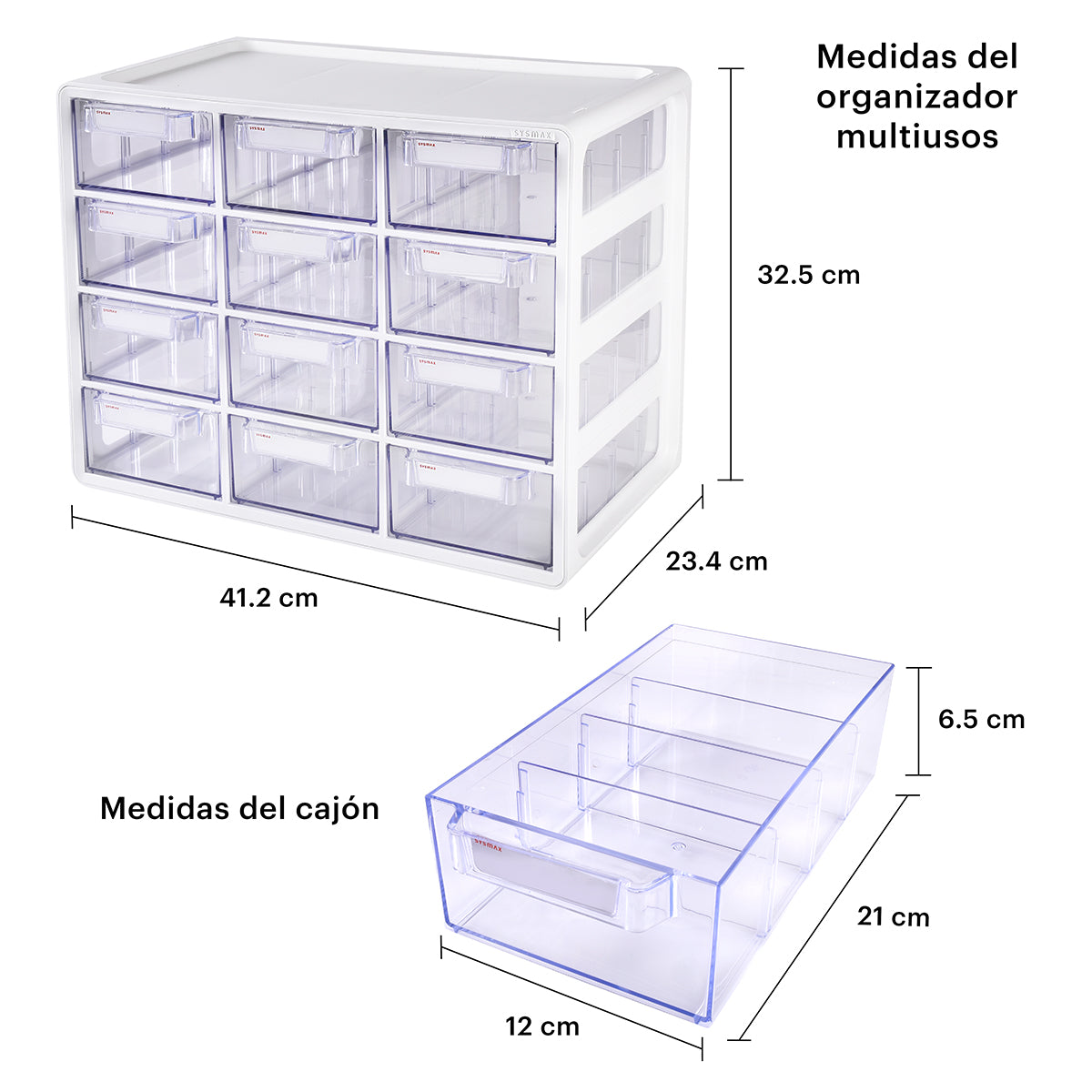 Organizador  Multibox de 12 compartimentos