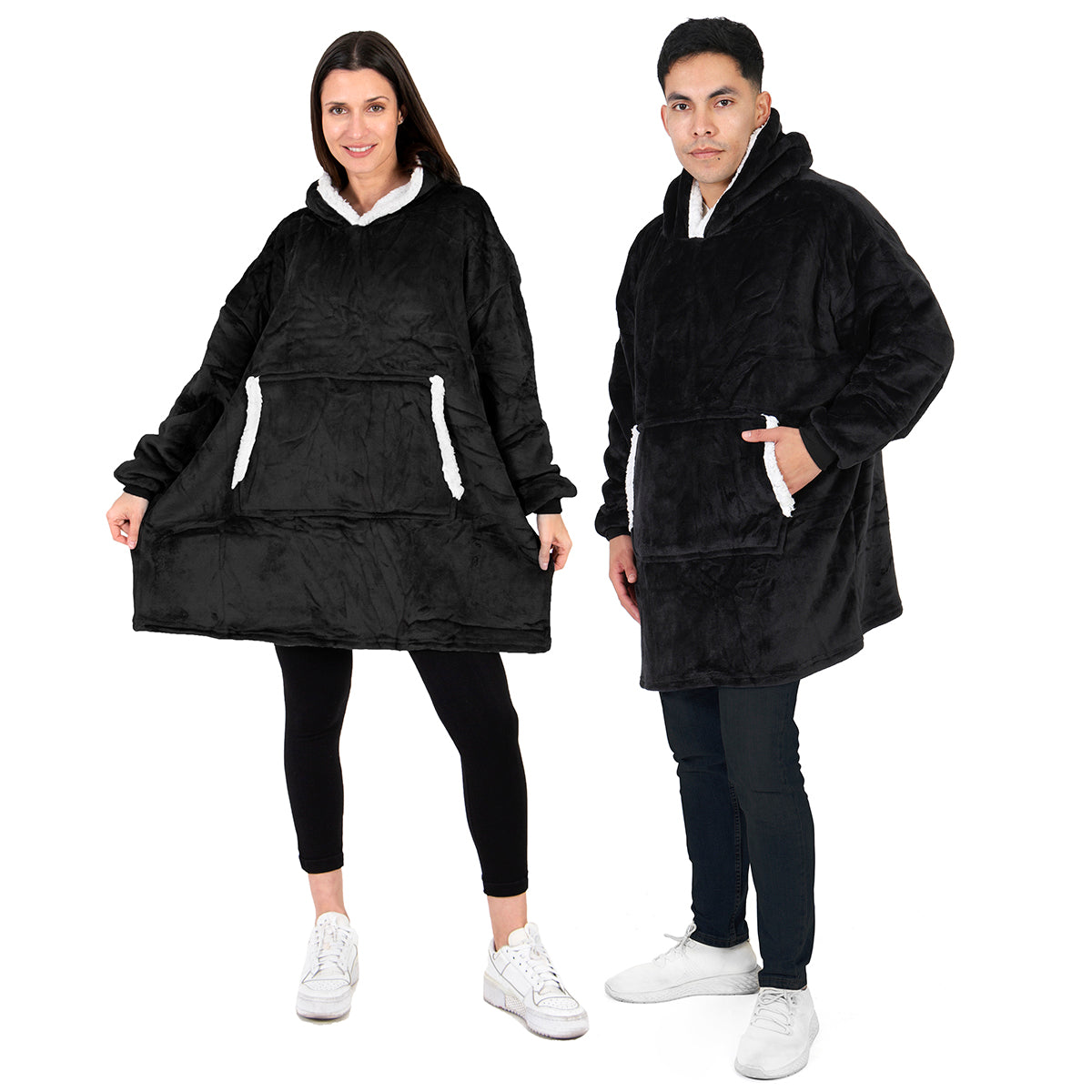 Hoodie cobija gigante unisex Set 2 piezas