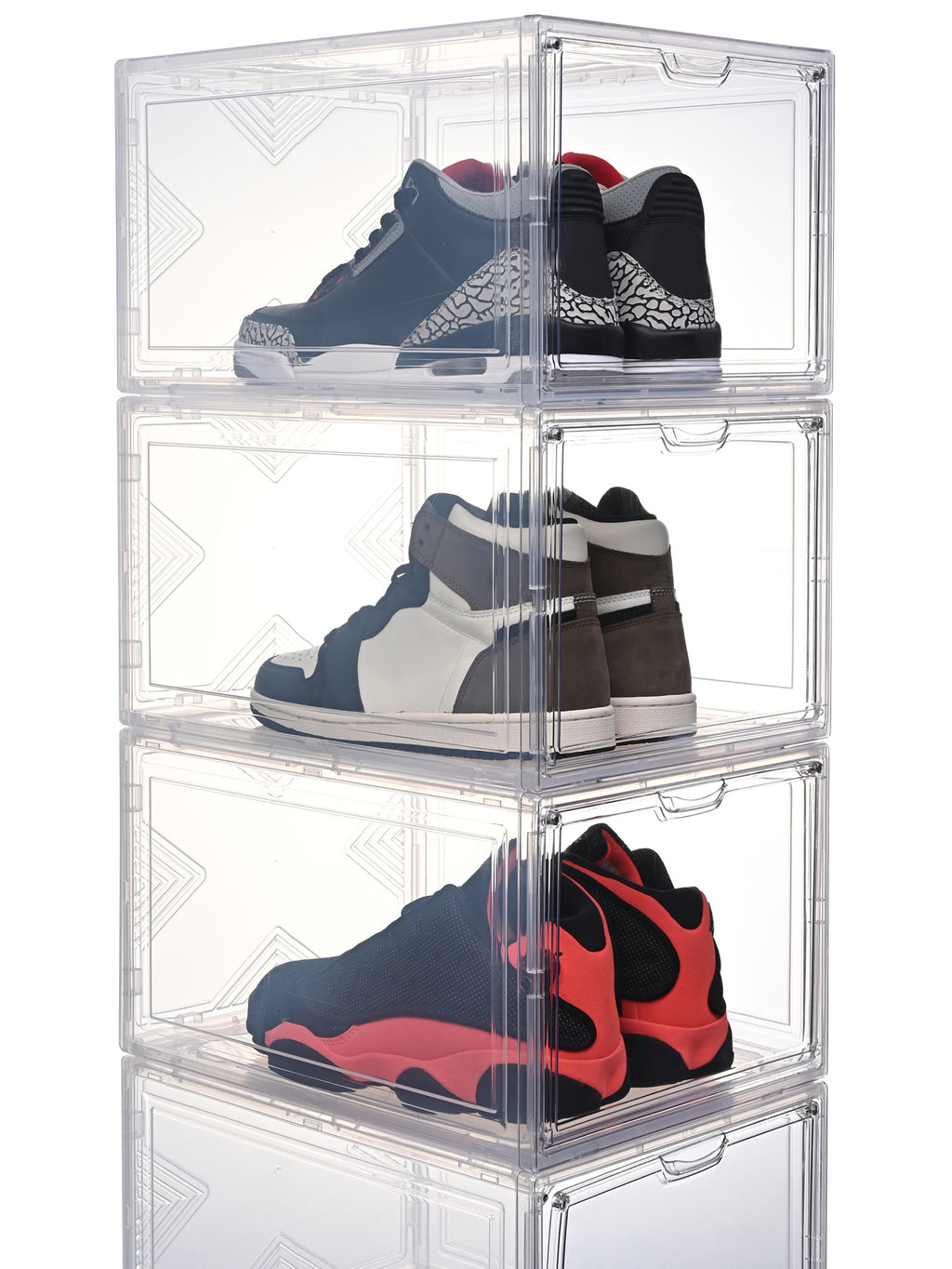 Caja apilable Premium para Zapatillas Zapatos Ahorra espacio Color