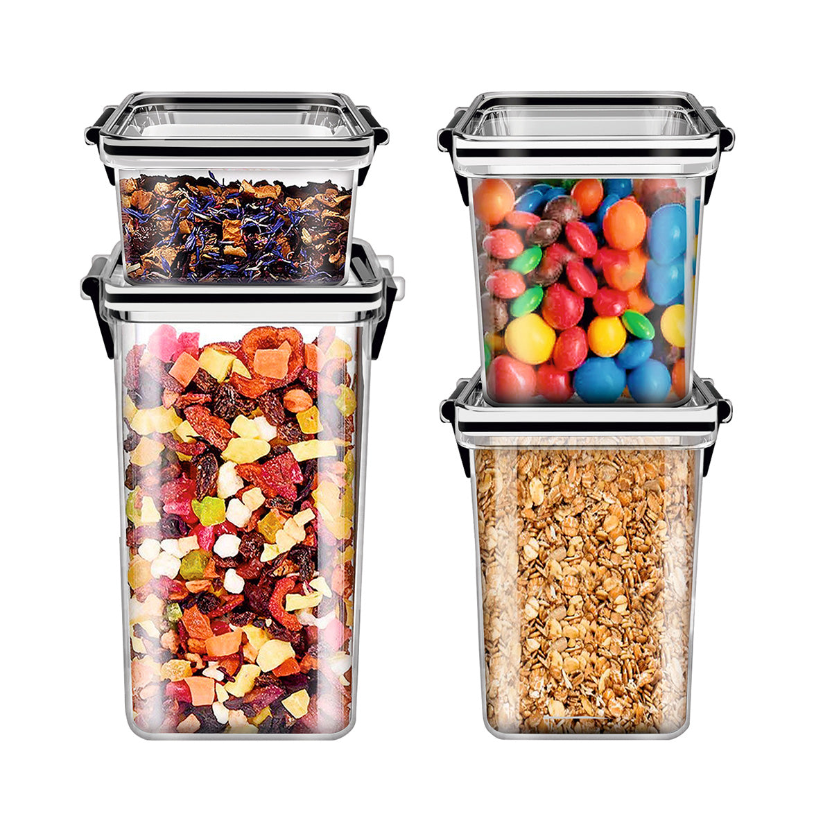 Set 4 pcs Airtight containers for food storage AGBOX 